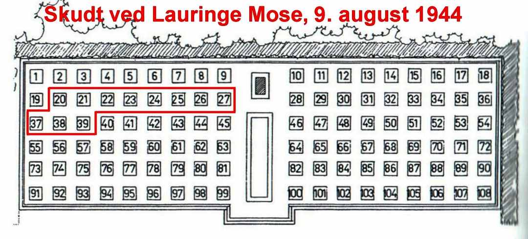 Lauringe Mose, 9. august 1944